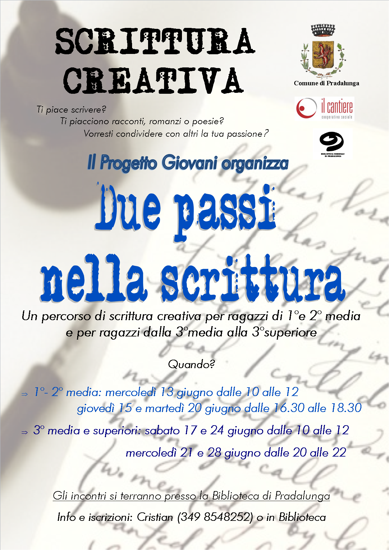 Corso di scrittura creativa per ragazzi Sito ufficiale Valseriana e