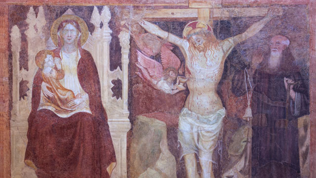 Affresco Lantana Prima Del Restauro