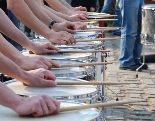 Percussionisti in piazza