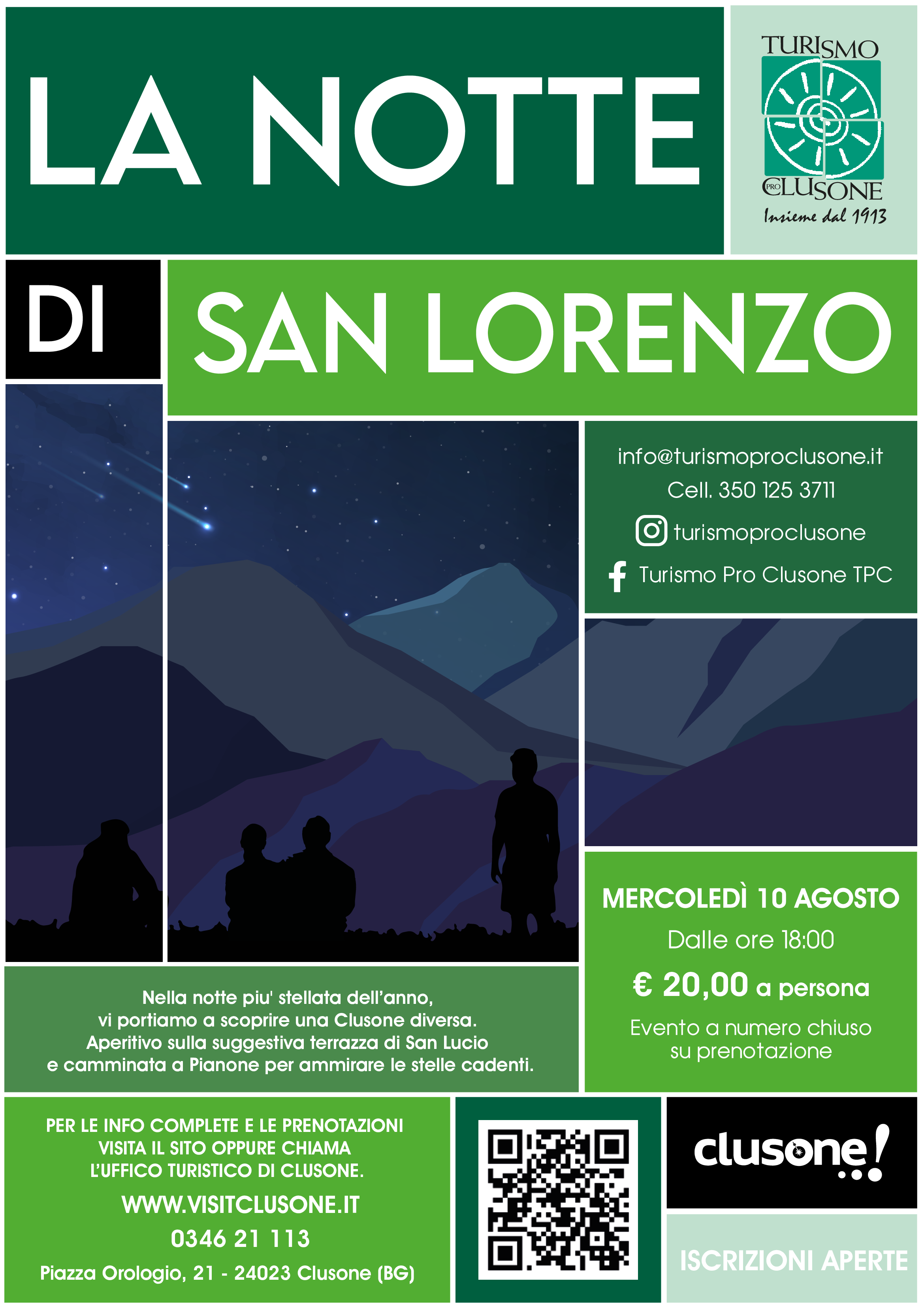 La notte di San Lorenzo ISCRIZIONI CHIUSE Sito ufficiale Valseriana