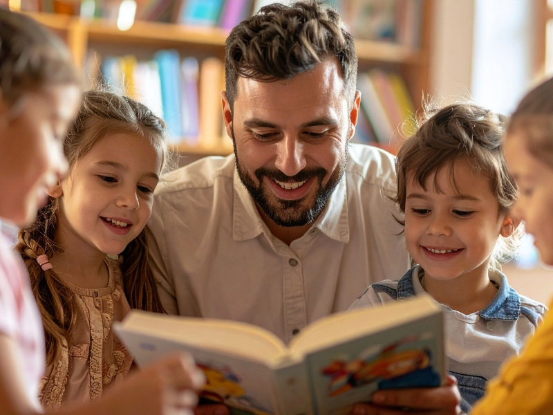 thumbnail Letture per bambini in biblioteca